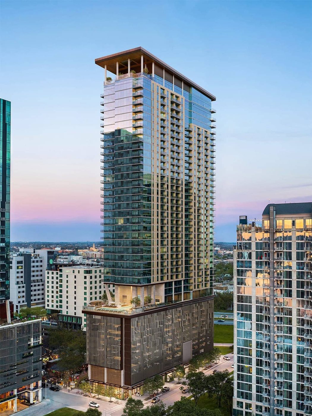 River St. Residences tower in Austin's Rainey Street district